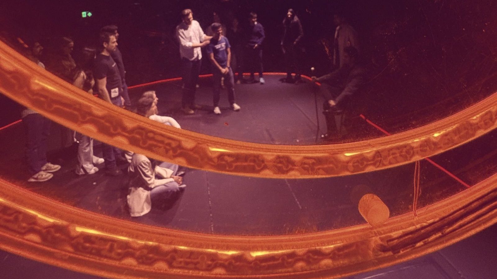 The stage seen from the box