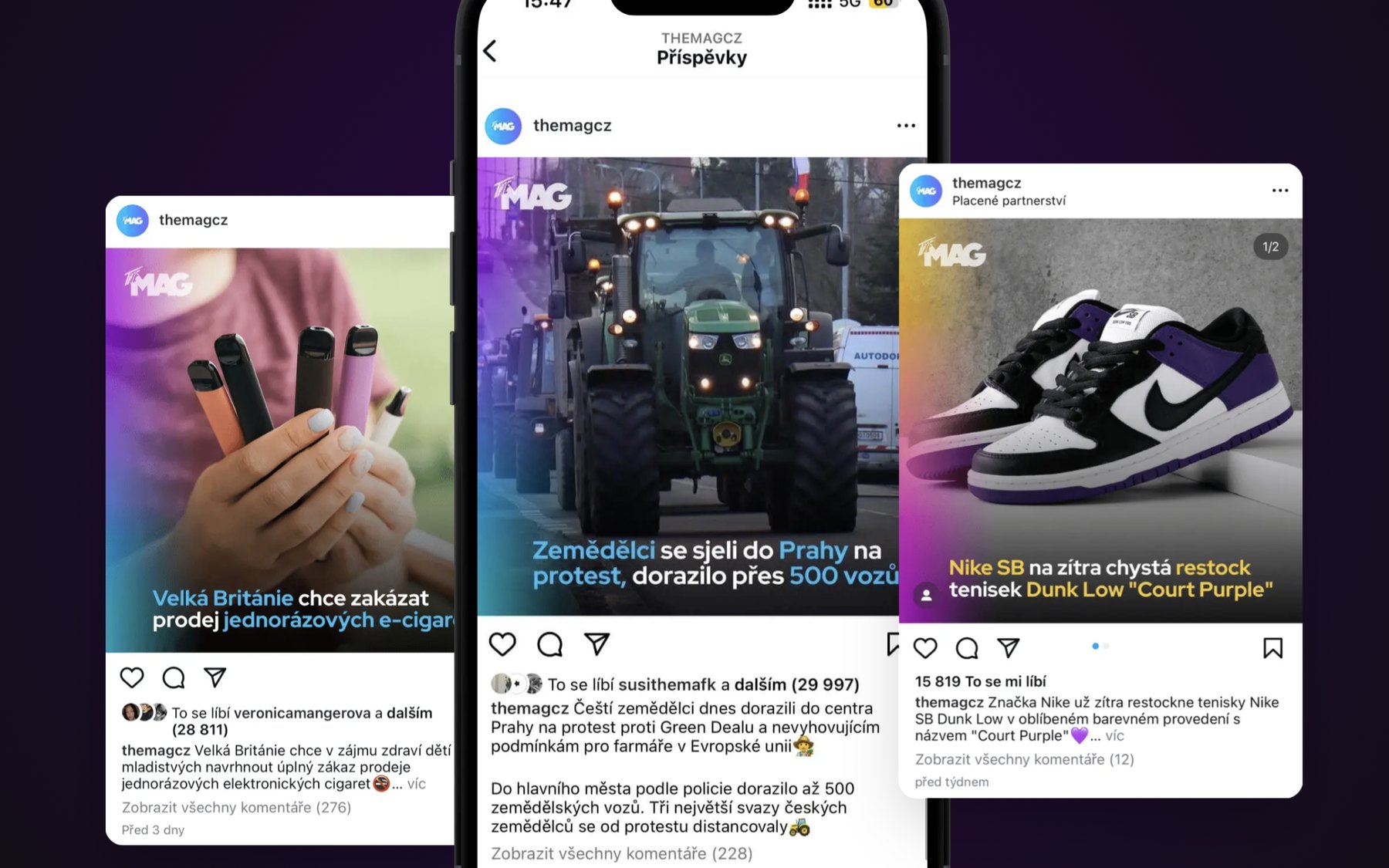 The Mag on Instagram, 400 000 followers